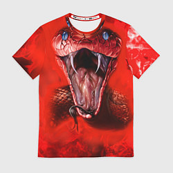 Мужская футболка Red Snake