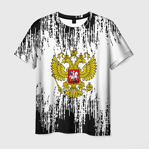 Мужская футболка Russia: White Sport / 3D-принт – фото 1