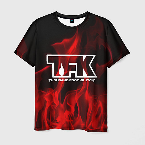 Мужская футболка Thousand Foot Krutch: Red Flame / 3D-принт – фото 1