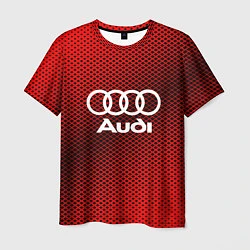 Футболка мужская Audi: Red Carbon, цвет: 3D-принт