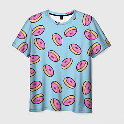 Футболка мужская Стиль пончиков, цвет: 3D-принт