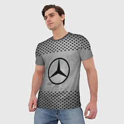 Футболка мужская Mercedes-Benz: Hardened Steel, цвет: 3D-принт — фото 2