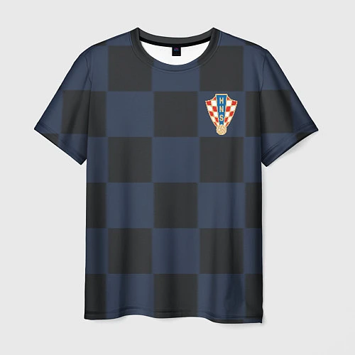 Мужская футболка Сборная Хорватии: Гостевая ЧМ-2018 / 3D-принт – фото 1