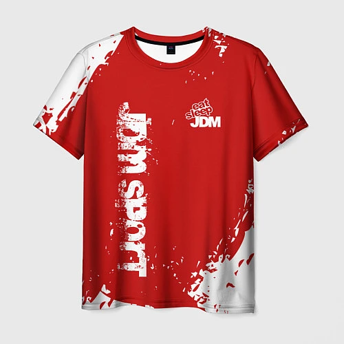 Мужская футболка Eat Sleep JDM: Red Style / 3D-принт – фото 1
