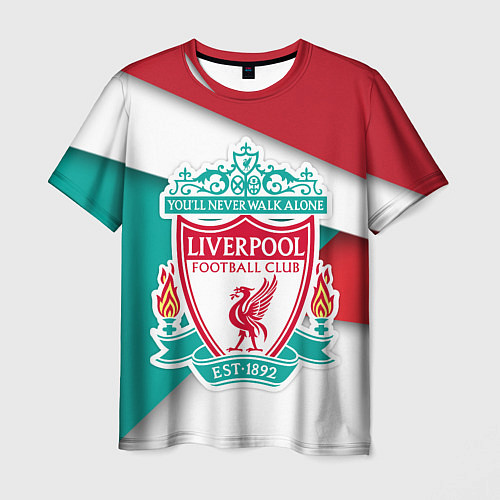 Мужская футболка FC Liverpool / 3D-принт – фото 1