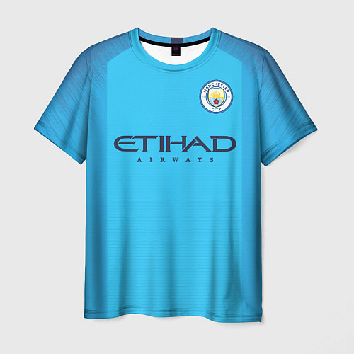 Мужская футболка FC Man City: De Bruyne Home 18-19 / 3D-принт – фото 1