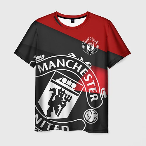 Мужская футболка FC Man United: Exclusive / 3D-принт – фото 1