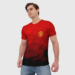 Футболка мужская FC Man UTD: Red Poly, цвет: 3D-принт — фото 2