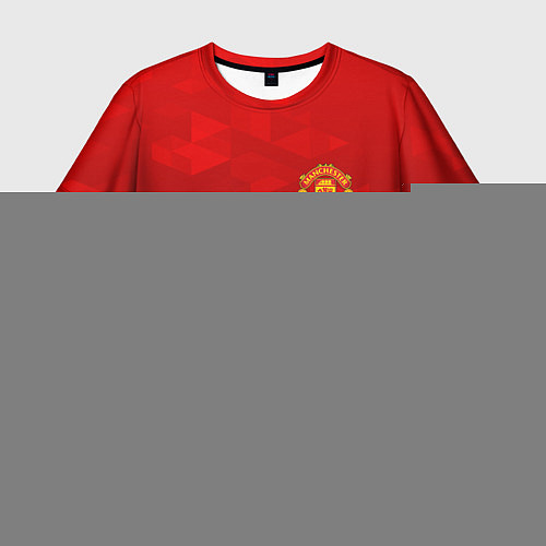 Мужская футболка FC Man UTD: Red Poly / 3D-принт – фото 1