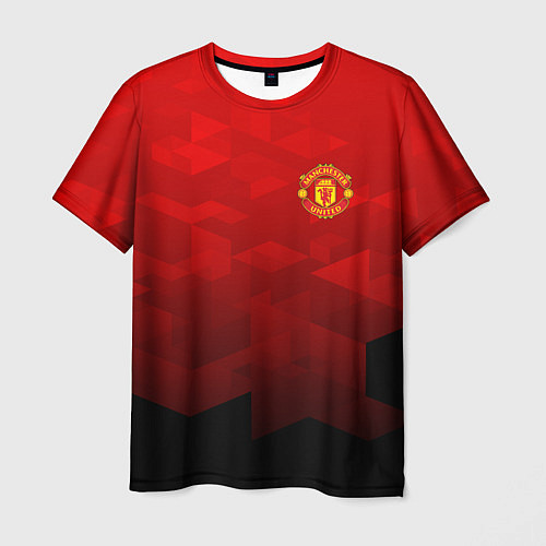 Мужская футболка FC Man UTD: Red Poly / 3D-принт – фото 1