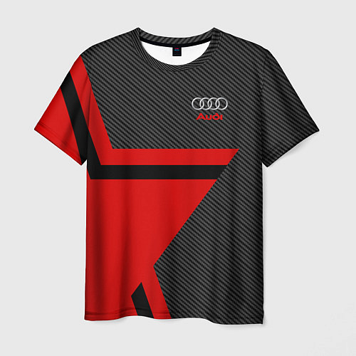 Мужская футболка Audi: Carbon Star / 3D-принт – фото 1