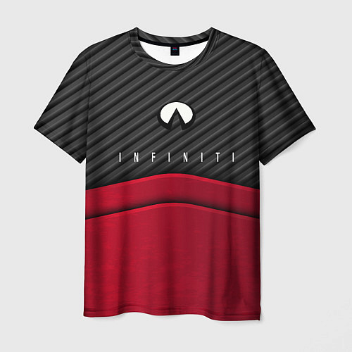 Мужская футболка Infiniti: Red Carbon / 3D-принт – фото 1