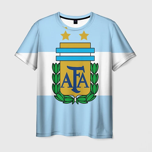 Мужская футболка Сборная Аргентины / 3D-принт – фото 1