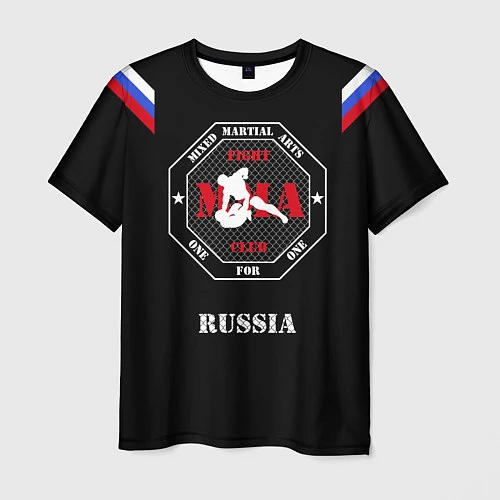Мужская футболка MMA Russia / 3D-принт – фото 1