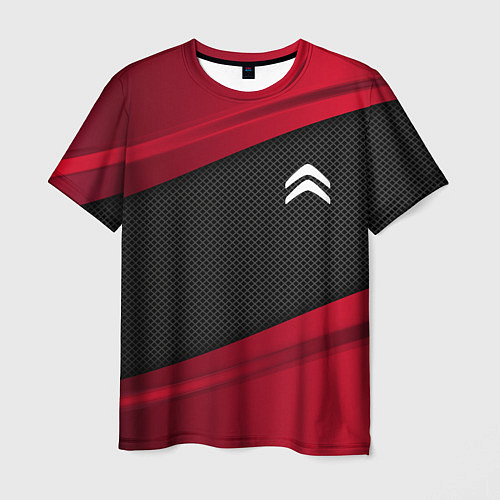 Мужская футболка Citroen: Red Sport / 3D-принт – фото 1