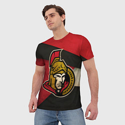 Футболка мужская HC Ottawa Senators: Old Style, цвет: 3D-принт — фото 2