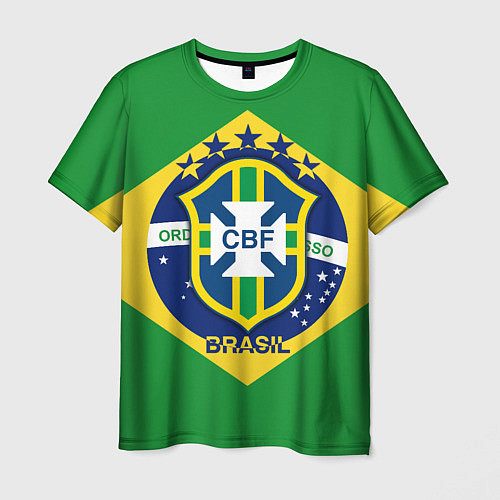 Мужская футболка CBF Brazil / 3D-принт – фото 1