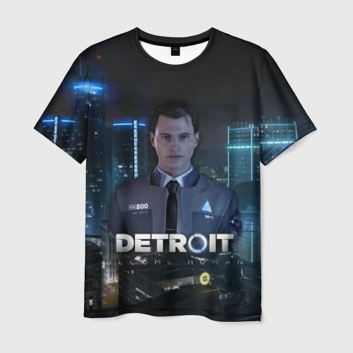 Мужская футболка Detroit: Connor / 3D-принт – фото 1