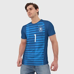 Футболка мужская Нойер ЧМ-2018, цвет: 3D-принт — фото 2