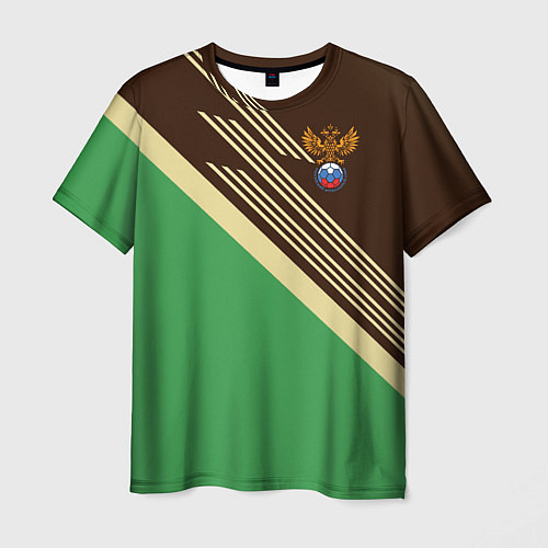 Мужская футболка Российский футбольный союз / 3D-принт – фото 1