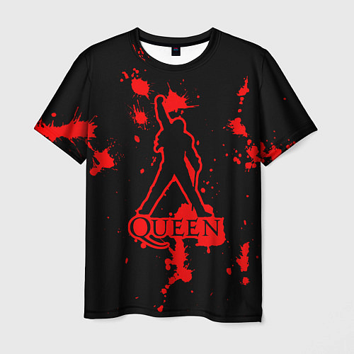 Мужская футболка Queen: Blood Style / 3D-принт – фото 1