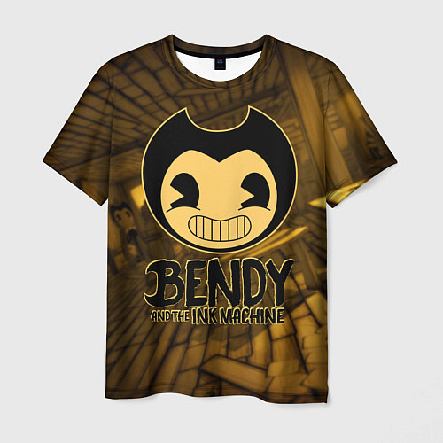 Мужская футболка Black Bendy / 3D-принт – фото 1