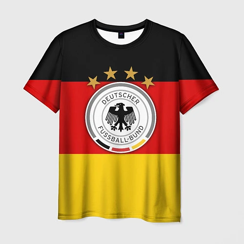 Мужская футболка Немецкий футбол / 3D-принт – фото 1