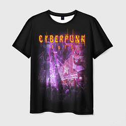 Футболка мужская Cyberpunk 2077: Neon City, цвет: 3D-принт