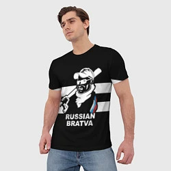 Футболка мужская RUSSIAN BRATVA, цвет: 3D-принт — фото 2