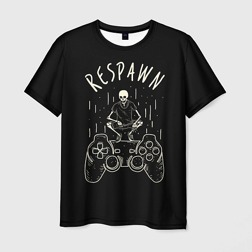 Мужская футболка Respawn: Dead Player / 3D-принт – фото 1