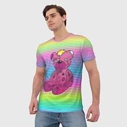 Футболка мужская Lil Peep Bear, цвет: 3D-принт — фото 2