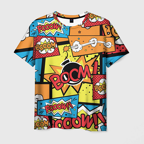 Мужская футболка Boom Pop Art / 3D-принт – фото 1