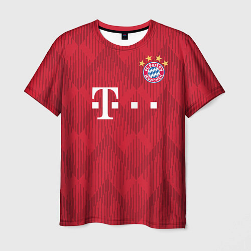 Мужская футболка FC Bayern Home 18-19 / 3D-принт – фото 1