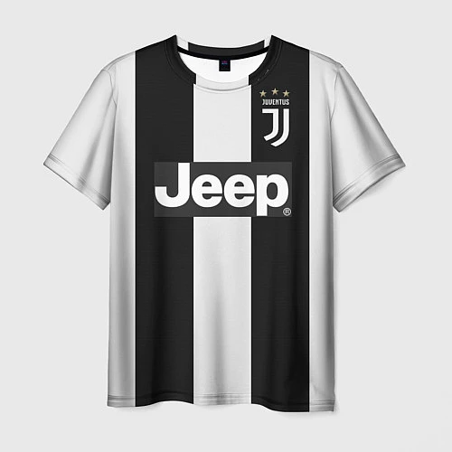 Мужская футболка FC Juventus: Ronaldo Home 18-19 / 3D-принт – фото 1