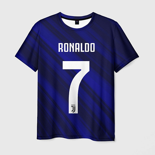 Мужская футболка Ronaldo 7: Blue Sport / 3D-принт – фото 1