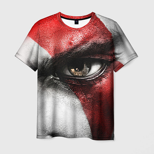 Мужская футболка Взгляд Кратоса / 3D-принт – фото 1