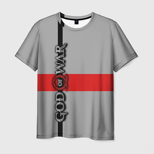 Мужская футболка God of War: Grey Style / 3D-принт – фото 1