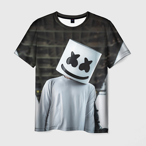 Мужская футболка Marshmallow DJ / 3D-принт – фото 1