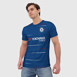 Футболка мужская FC Chelsea Home 18-19, цвет: 3D-принт — фото 2