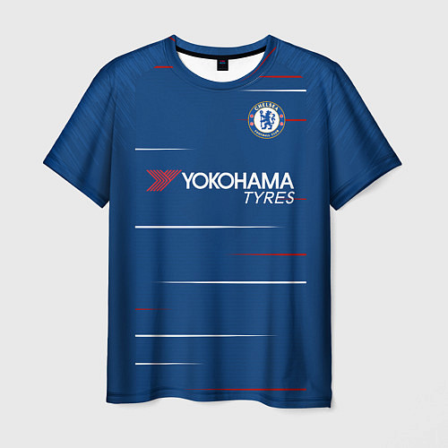 Мужская футболка FC Chelsea Home 18-19 / 3D-принт – фото 1