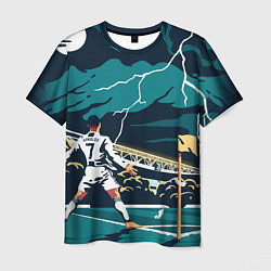 Мужская футболка Ronaldo lightning