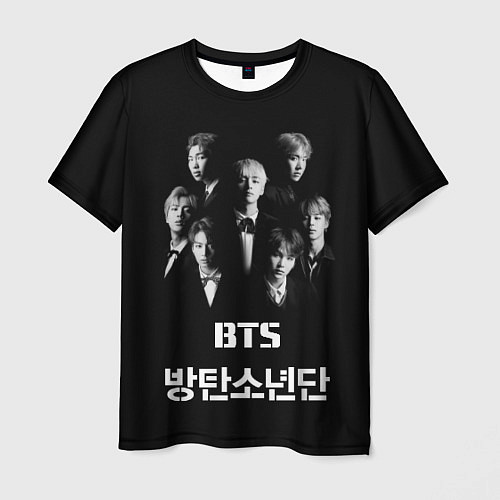 Мужская футболка BTS Group / 3D-принт – фото 1