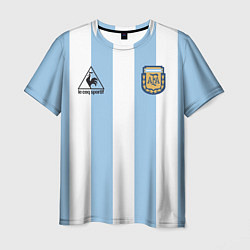 Футболка мужская Марадона Аргентина ретро, цвет: 3D-принт