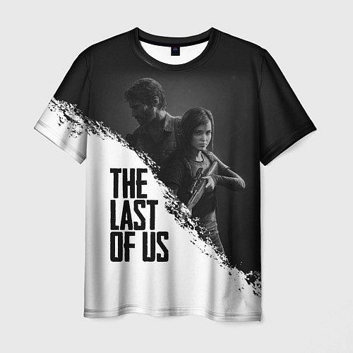 Мужская футболка The Last of Us: White & Black / 3D-принт – фото 1