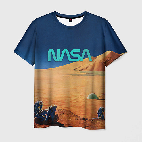Мужская футболка NASA on Mars / 3D-принт – фото 1