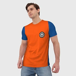 Футболка мужская DBZ: Goku Emblem, цвет: 3D-принт — фото 2