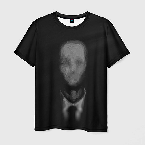 Мужская футболка Slender Face / 3D-принт – фото 1