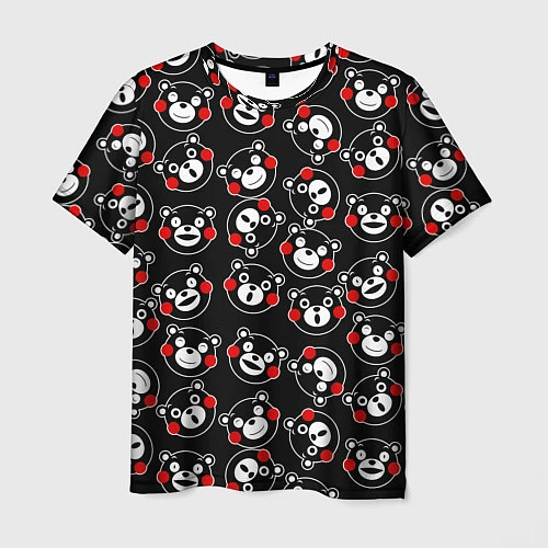 Мужская футболка Kumamon Faces / 3D-принт – фото 1