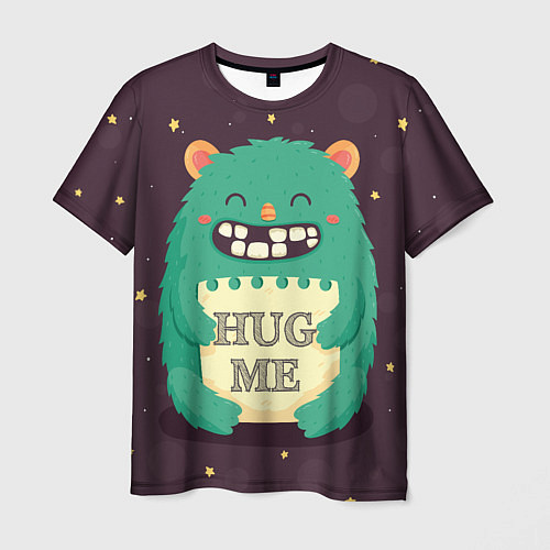 Мужская футболка Monster: Hug me / 3D-принт – фото 1
