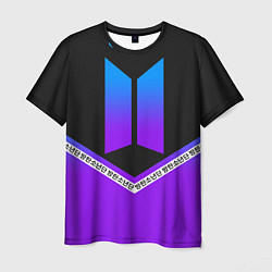 Футболка мужская BTS: Neon Symbol, цвет: 3D-принт